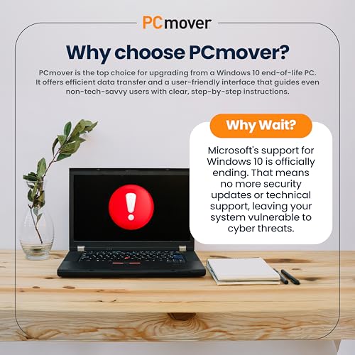 Miniatura 6 de Laplink Pcmover Professional 11, Migration Software, Moves Your Applications, Files And Settings From An Old Pc To A New Pc. Includes Ultra-High-Speed Thunderbolt 4 Transfer Cable, Single-Use License