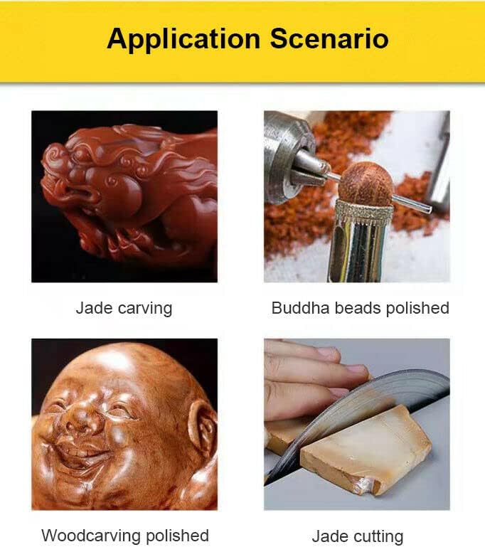 Miniatura 8 de AC110V 350W Gem Jewelry Rock Pulishing Machine - Kits de pulidora de torno de banco (110)