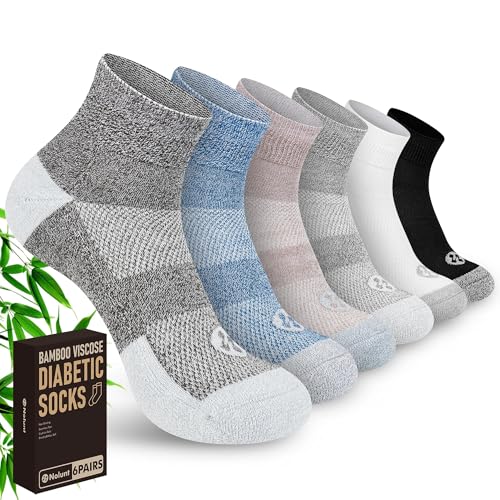 Nonlut Diabetic Socks for Men,6 Pairs Ankle Diabetic...