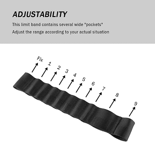 Miniatura 4 de 2 correas limitadoras de puerta compatibles con Wrangler CJ YJ TJ JK JKU JL JLU 1985-2023, correas de verificación ajustables resistentes de 9