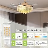 Eco.Luma G9 LED Bulbs Warm White 2700K, 3W Equivalent 40W-50W G9 Halogen, 500LM, No Flicker, Non-Dimmable, Energy Saving Light Bulbs, 5 Pack - Image 2