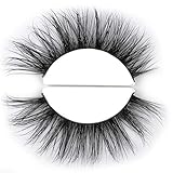 TDANCE Lashes 3D Mink False Eyelashes 100% Siberian Mink Fur Handmade Fake Lashes 1 Pair Package（A04）