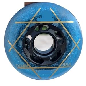 IUVYTA 8 Stück 88A Rollschuh-Räder Blau 80mm