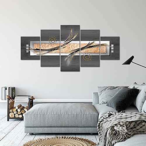 Runa Art - Quadri Astratto 200 x 100 cm 5 Pezzi