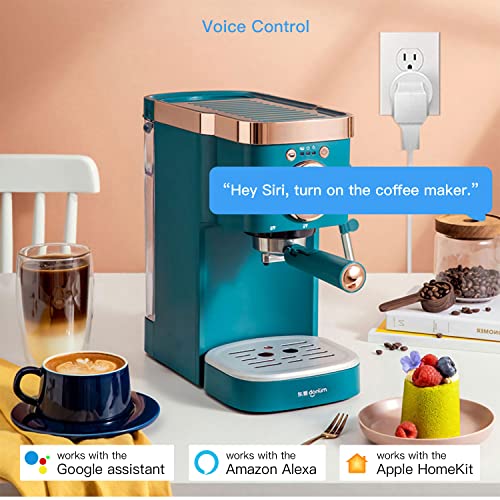 Smart Plug Mini HomeKit, Smart WiFi Outlet Socket Support Apple HomeKit, Amazon Alexa and Google Assistant Voice Control Plug with Timer Function and Group Control Apple MFi Certified No Hub Required - Thumbnail 3