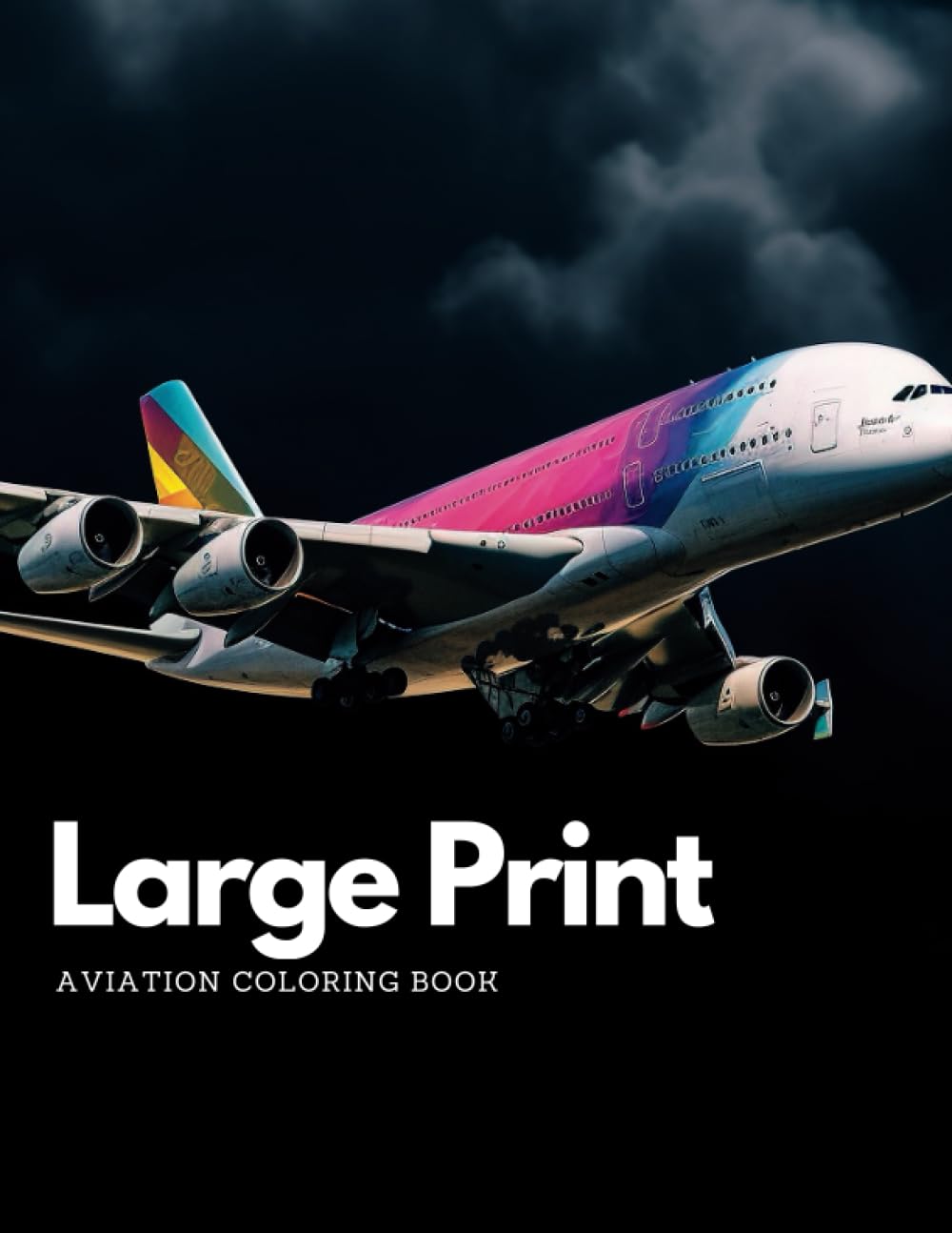 Airplane & Aviation themed coloring book for adults and kids