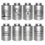 Personalized Urns for Ashes - Custom Engraved Tree of Life Cremation Urn, Large Adult Memorial Urn with Velvet Bag(Custom Text Urn)