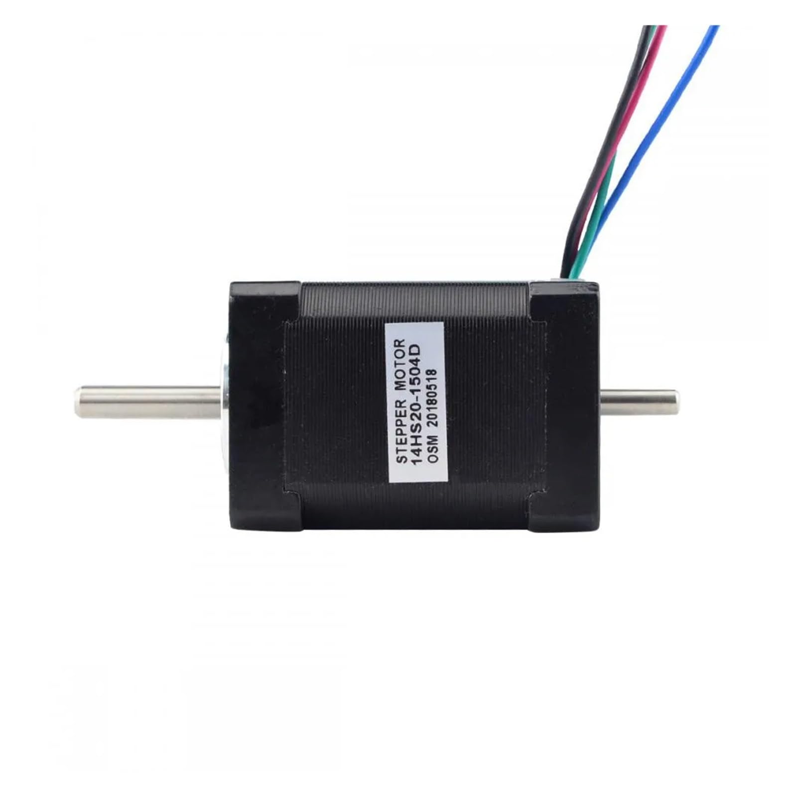 Schrittmotor 4-adriger Nema 14-Schrittmotor mit Doppelwelle, 52 mm, 40 Ncm (56,8 oz.in), 1,5 A, 5-mm-Welle for CNC-3D-Drucker/Extrudermotor