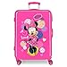 Disney Love Minnie Maleta Mediana Rosa 48x68x26 cms Rígida ABS Cierre combinación 70L 3,7Kgs 4 Ruedas Dobles