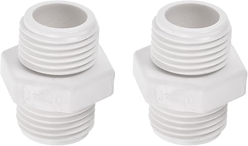 M METERXITY Paquete de 4 accesorios de tubería de rosca macho de PVC  conector de manguera adaptador de rosca macho hexagonal G12, adaptador de disponible en Yaxa Costa Rica