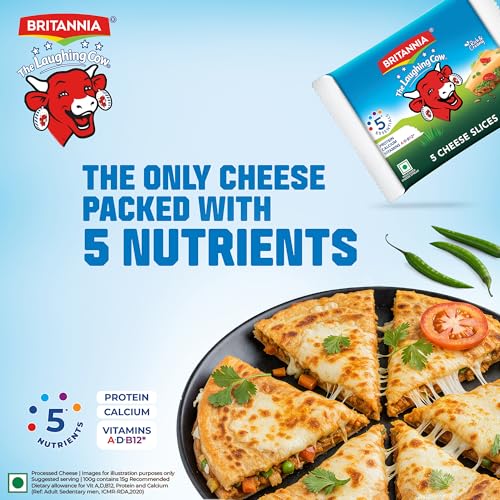 Image of Britannia The Laughing Cow Cheese Slices, 100g