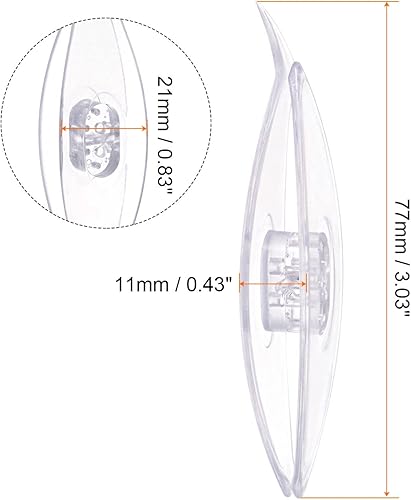 Miniatura 11 de HARFINGTON 2 lanzaderas de tatuaje de 3.031 x 0.827 x 0.433 in, lanzaderas de plástico coloridas para hacer encajes, herramientas de manualidades