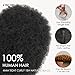 Lovenea Afro Toupee 4MM Tight Curly Hair for Black Men, 100% Human Hair Repalcement System for Men 8x10inch Breathable Transparent Lace Base Hairpiece Arican American Wigs(4MM, 1B# Natural Black)