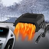 [ Aplicación amplia ] -- este calentador de automóvil se usa ampliamente en automóviles, SUV, taxis, jeeps, camiones y otros electrodomésticos de uso común. Adecuado para todos los vehículos de 12 V en el automóvil con ventilador de calentador automático en el calentador del encendedor de cigarrillos para camiones, campamentos y viajes, desempañar / descongelar en invierno y mantenerse fresco en verano.