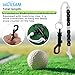 MUXSAM 1 Piece Golf Beads Score Counter with Clip, Golf Stroke Score Count Keeper Putting Score Counter for Referee Caddy Golfer (Rhinestone)