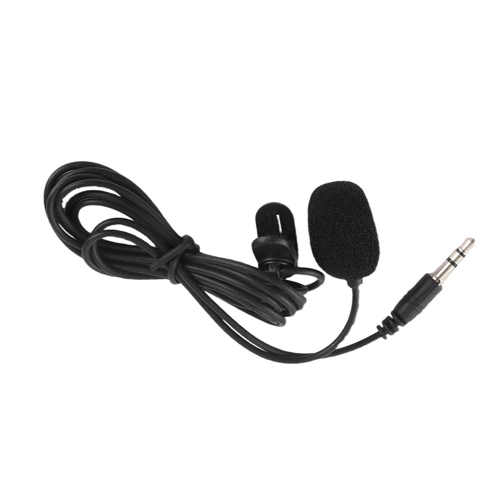Goshyda Mini mikrofon 3,5 mm, klips Mount Mic zewnętrzny Lavalier Jamming Mic i adapter kabel, odpowiedni dla Hero3 Hero 3+, Hero4