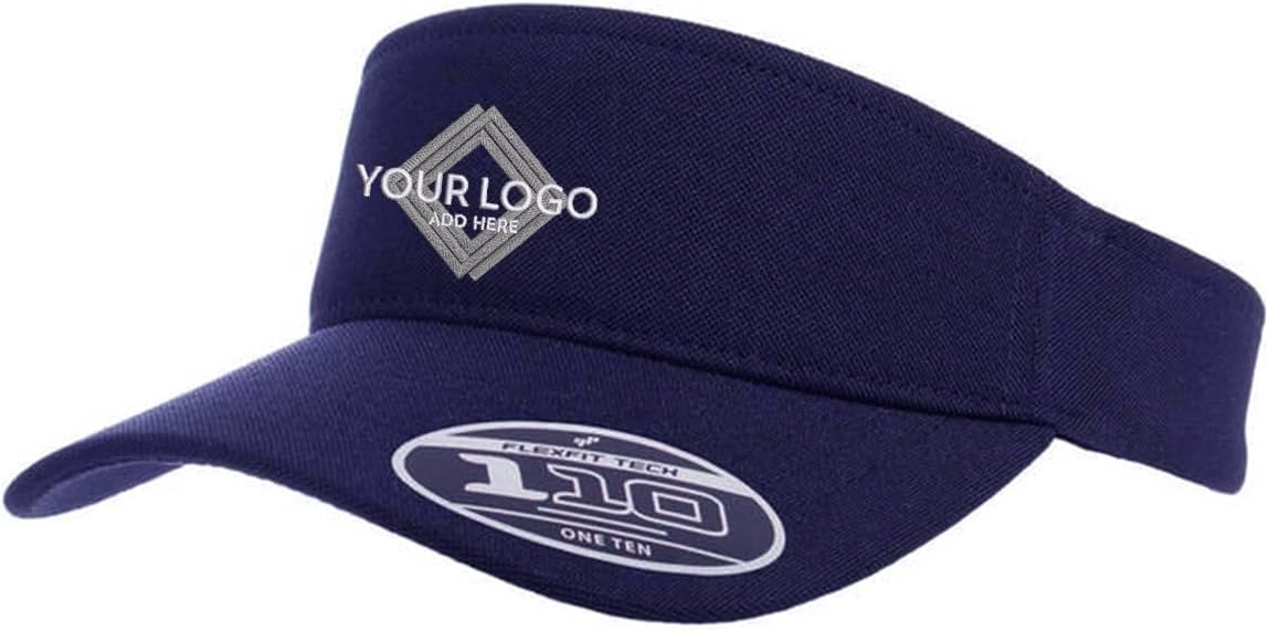 INK STITCH 8100 Custom 110 Add Embroidery Texts Tech Cool Dry Visor Hats