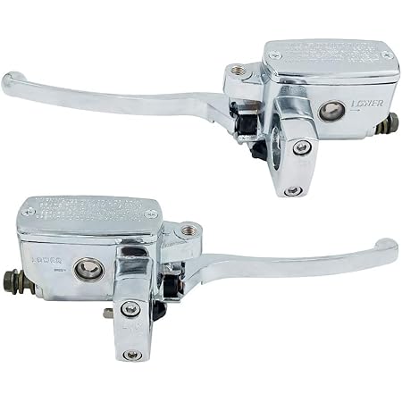 125mm Right Motorcycle Handlebar Front Brake Master Cylinder Lever Chrome - Foto 10