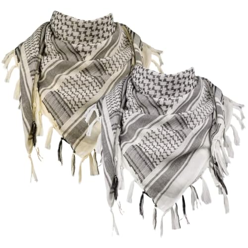 Écharpe shemagh hommes coton 43x43 foulard chèche militaire multi-usage