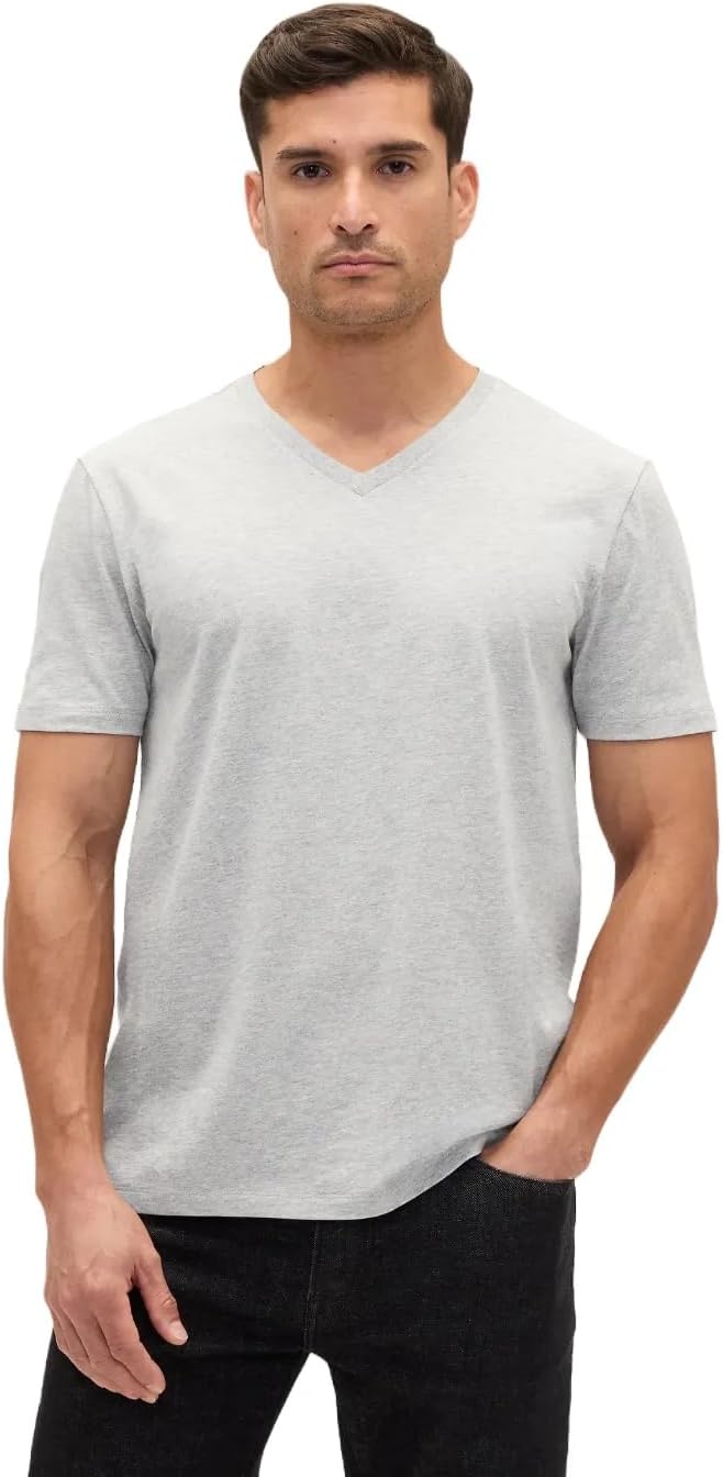 Gap Men's Everyday Soft Logo V-Neck T-Shirt