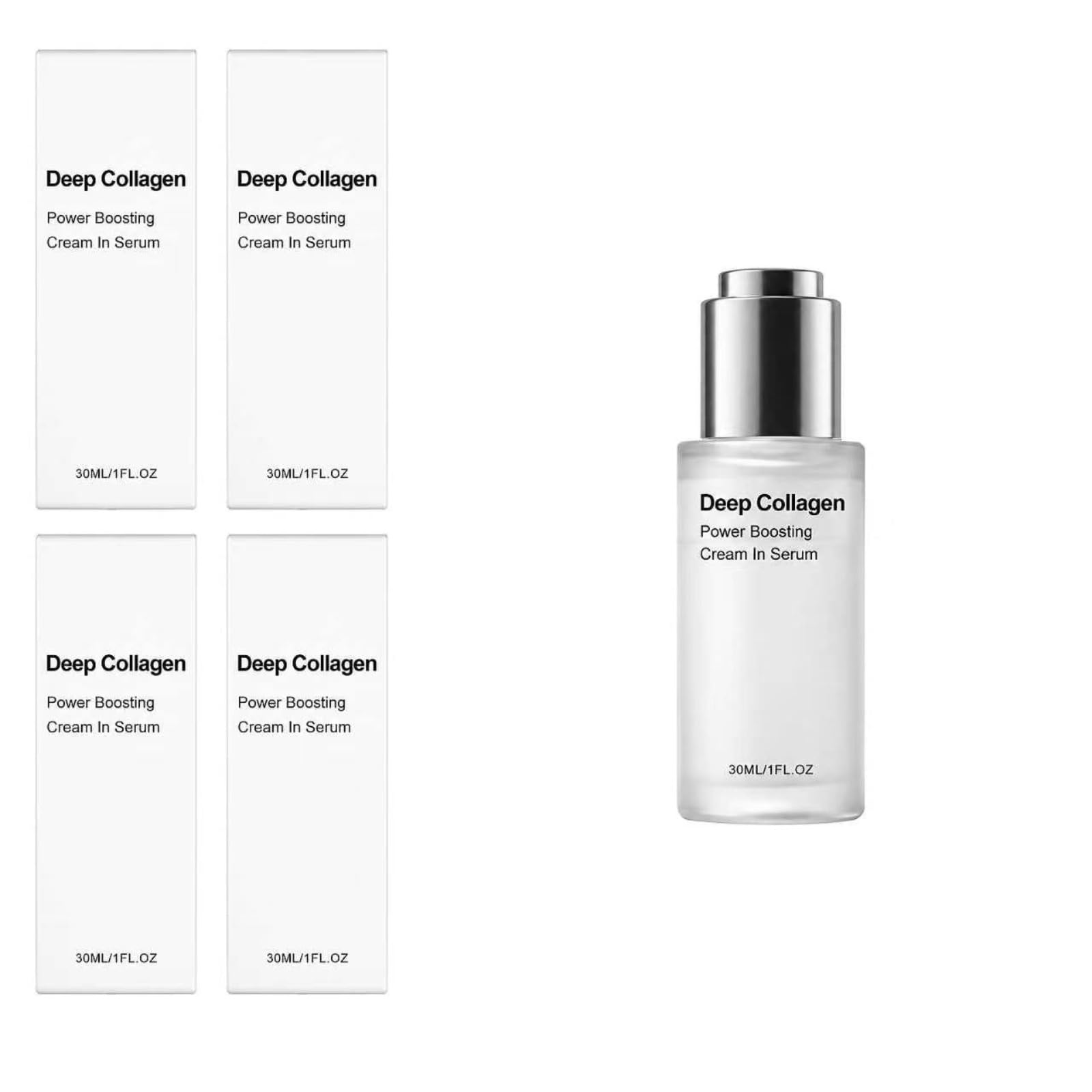 SéRum Au CollagèNe En Profondeur, 30 Ml, RéDuit Les Rides,Raffermit La Peau