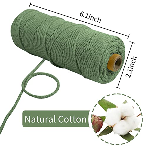 LEREATI Macrame Cord 2mm x 100m, Thick Macrame Rope Natural Cotton Rope Craft String - Image 2