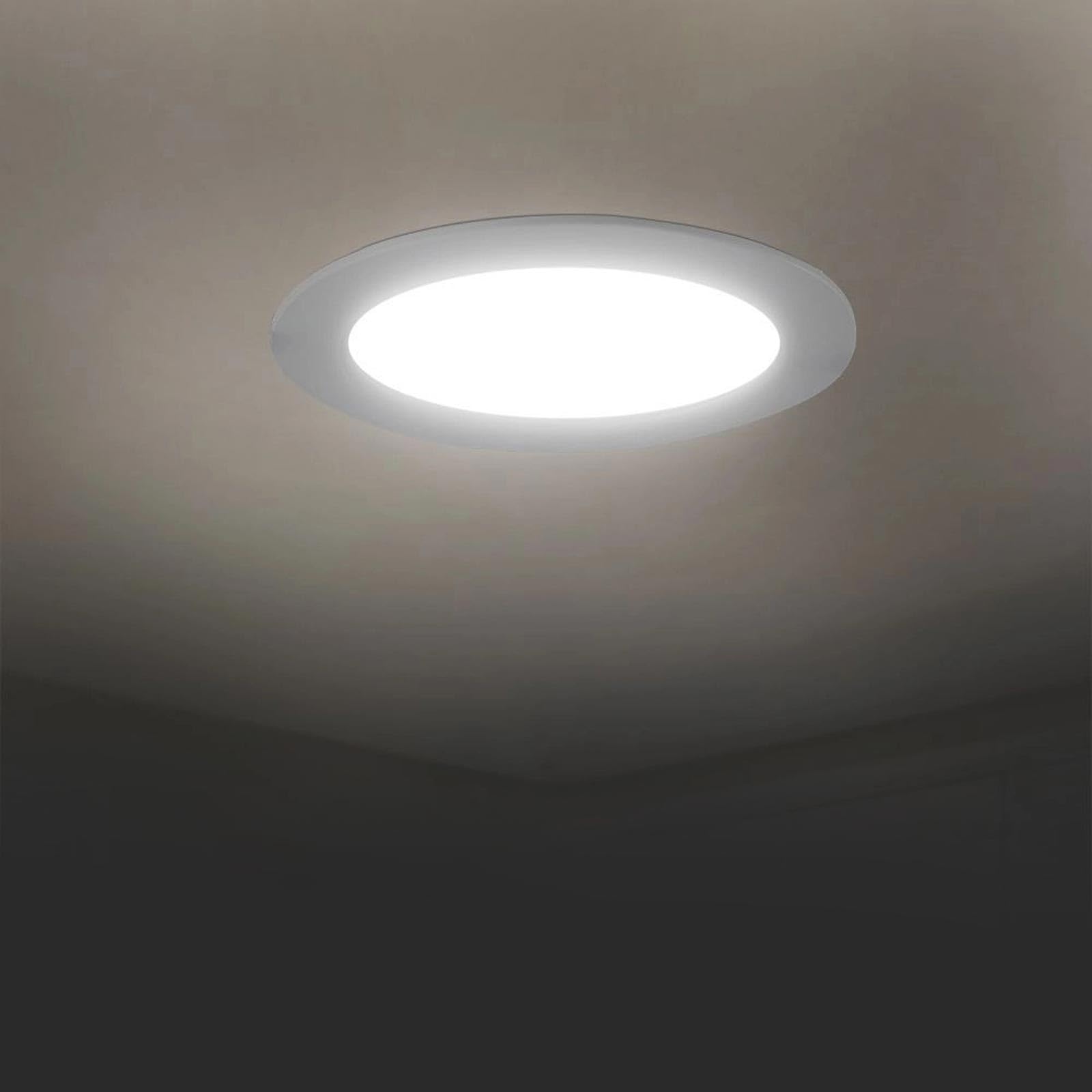 Faretto Led 25 Watt Pannello Incasso Rotondo 1800 LM Luce Naturale 4000k Alimentazione 220v Ac Alta Qualita Consumo 25 Watteffet