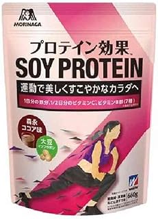 森永製菓 森永 プロテイン効果 森永ココア味 660g (約30回分) ウイダー ソイプロテイン ソイカカオ 1日分の鉄分 1/2日分のビタミンC
