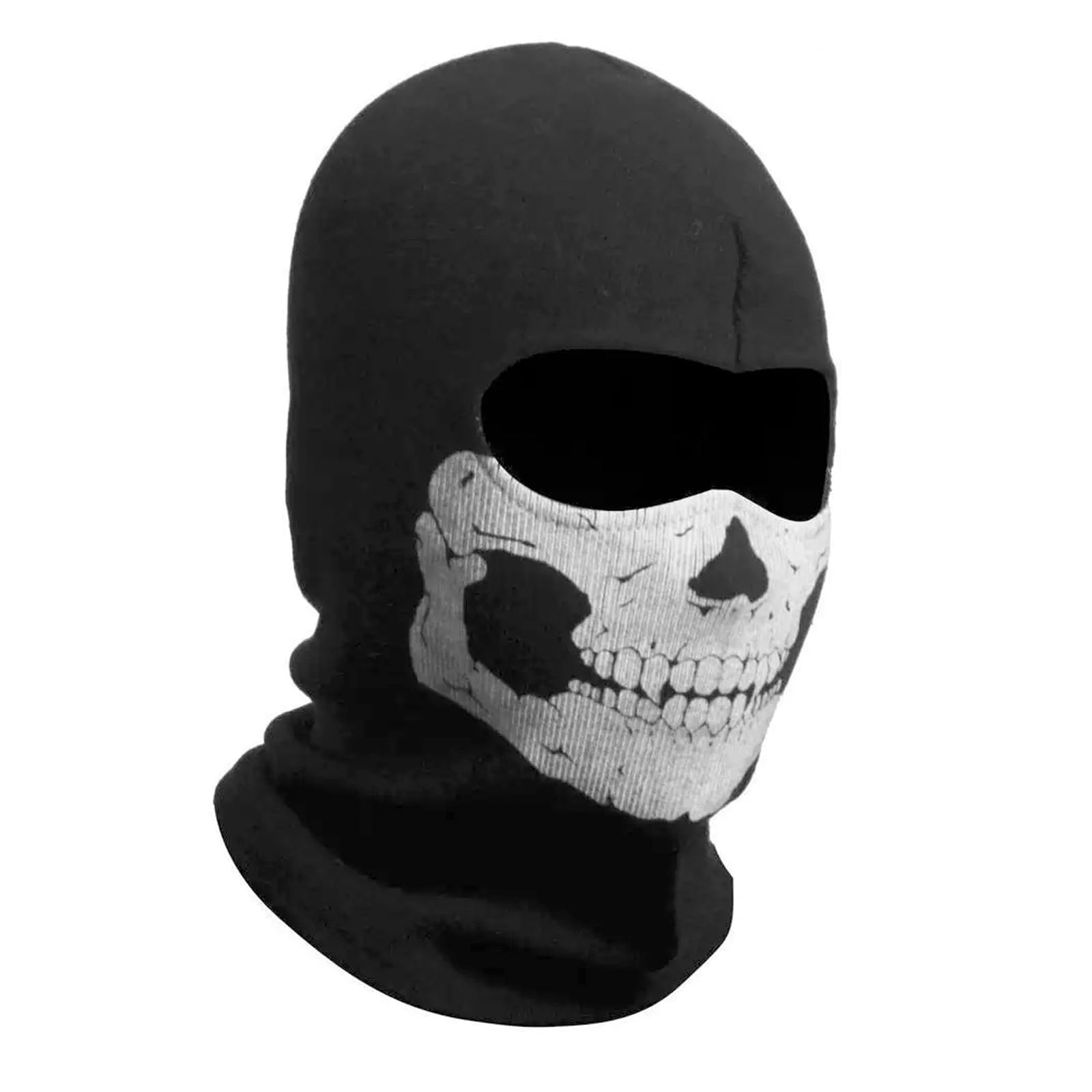 Bettinay Ghost Mask, Skateboard Motorcycle Full Face Skull Balaclava Cosplay Costume, Outdoor Sport Ski Masks for Men Black