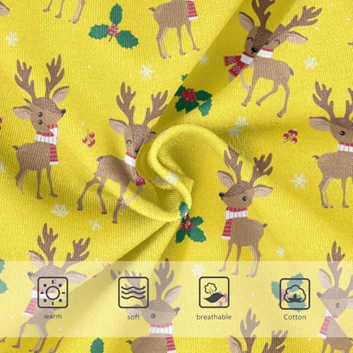 Christmas Mini Deer Girls' Underwear Cotton Colorful Winter Girls Briefs Soft Toddler Underwear 8T3