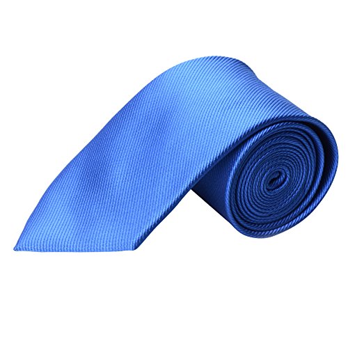 Qbsm Royal Blue Polyester Casual Solid Neckties Groom Wedding Office Cravat Tie #TOP1