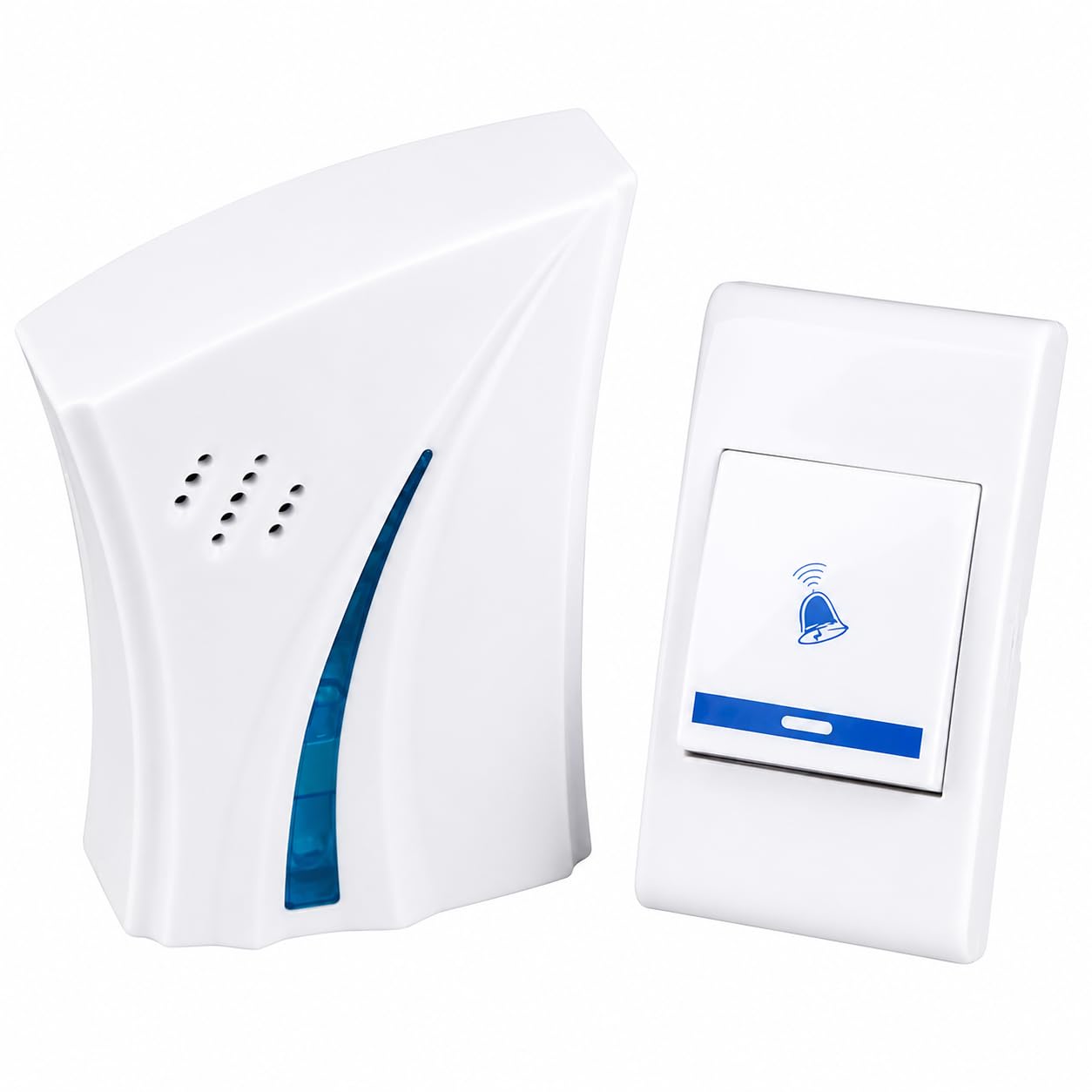 Wireless Cordless Remote Door Bell for Home, Shop & Office | Easy Calling Bell with Push Button | Wireless Doorbell for Main Gate, Room, Counter & Reception | Stylish Square, Oval & Trapezium Designs-image-12