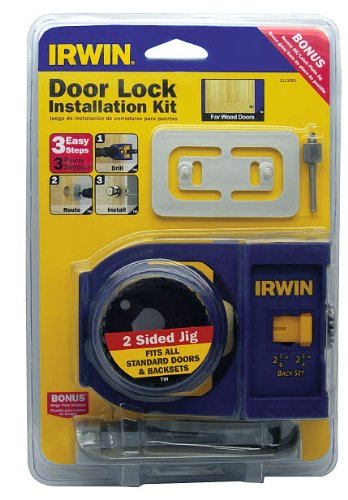 IRWIN Kit de instalação de trava de porta para portas de madeira (3111001)