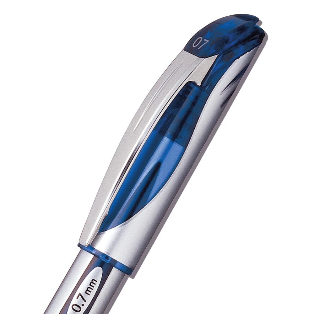 Pentel BL57 Energel XM roller 0,7 mm a cappuccio, blu, 12 pezzi