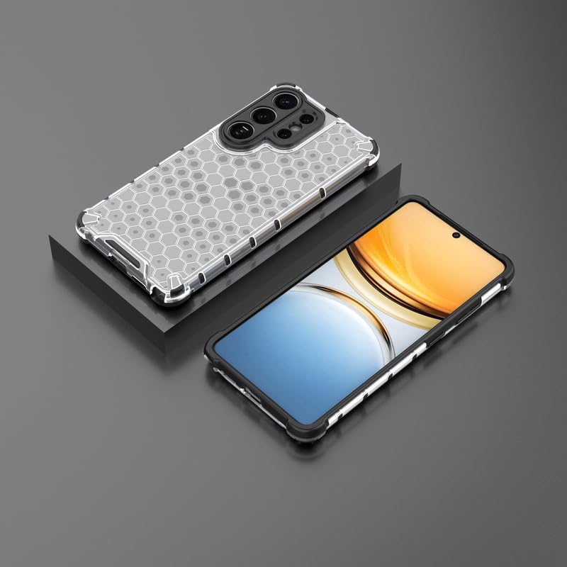 Image of Plastic Bumper Back Case Cover for Samsung Galaxy S26 Ultra 5G (Transparent)