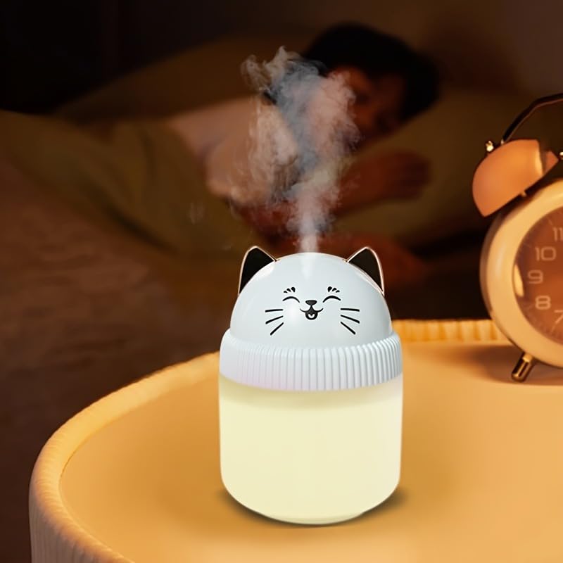 mobigon Wood Cool Mist Ultrasonic Humidifier for Room Moisture, Aroma Diffuser for Home, 220ml Essential Oil Diffuser with 7 Colorful Night Light, Auto Shut-Off, Home, Office, car (Turquize)