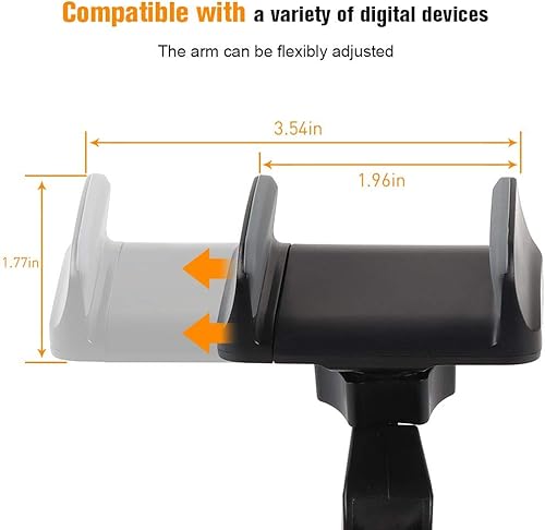 Miniatura 4 de JeCar Soporte multifuncional para teléfono JK, teléfono 2 en 1 y soporte Walkie Talkie para Jeep Wrangler 2007-2010 JK JKU, rojo