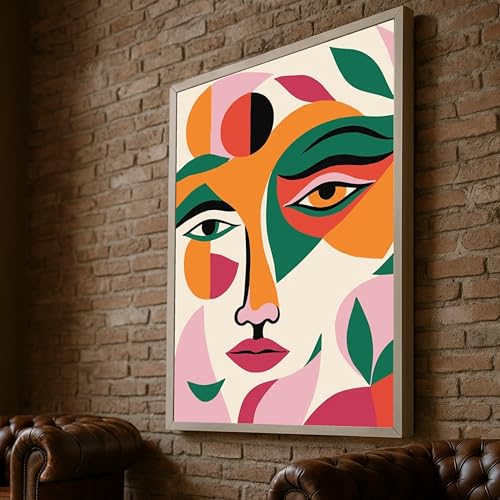 Peinture artistique visage abstrait pour une décoration inspirante