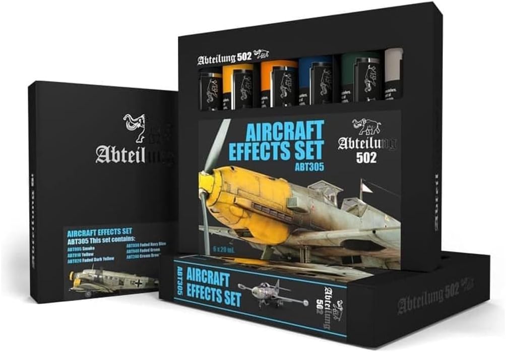 Aircraft Effects Weathering Oil Paint Set (6 Colors) 20ml Tubes