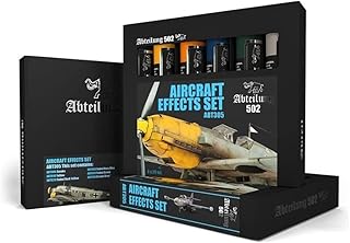 ABTEILUNG 502 Aircraft Effects Weathering Oil Paint Set (6 Colors) 20ml Tubes