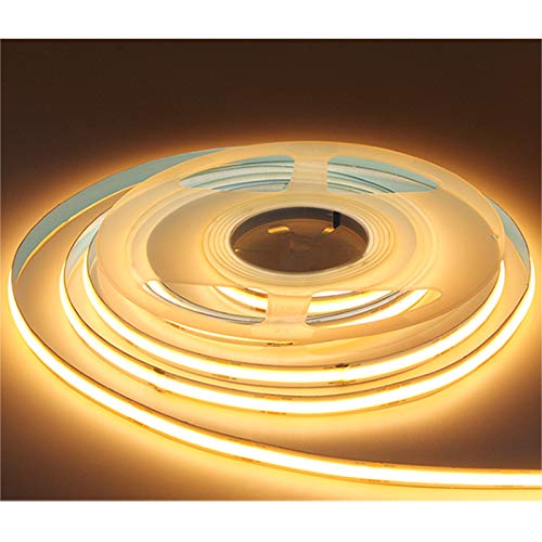 Tira LED flexible COB 384 Led/m 16.4ft 12V blanco cálido miniatura 1