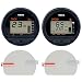 Console Guard Boat Gauge Screen Protector for Yamaha Outboard Round Digital Multi-Function Tachometer, Speedometer, and Fuel Management, Sun Protector, Anti-Scratch, HD Clear [2-Pack]