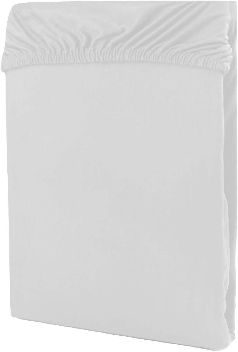 Egyptian Cotton 800 Thread Count- 18 Inche Deep Pocket 1 piece Fitted Sheet-(Bottom Sheet) Twin XL White Solid