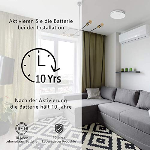 ELRO FS4610 Ultra Dunne Rookmelder met batterij - Voldoet aan Europese Norm EN14604-3 stuks - Afbeelding 5