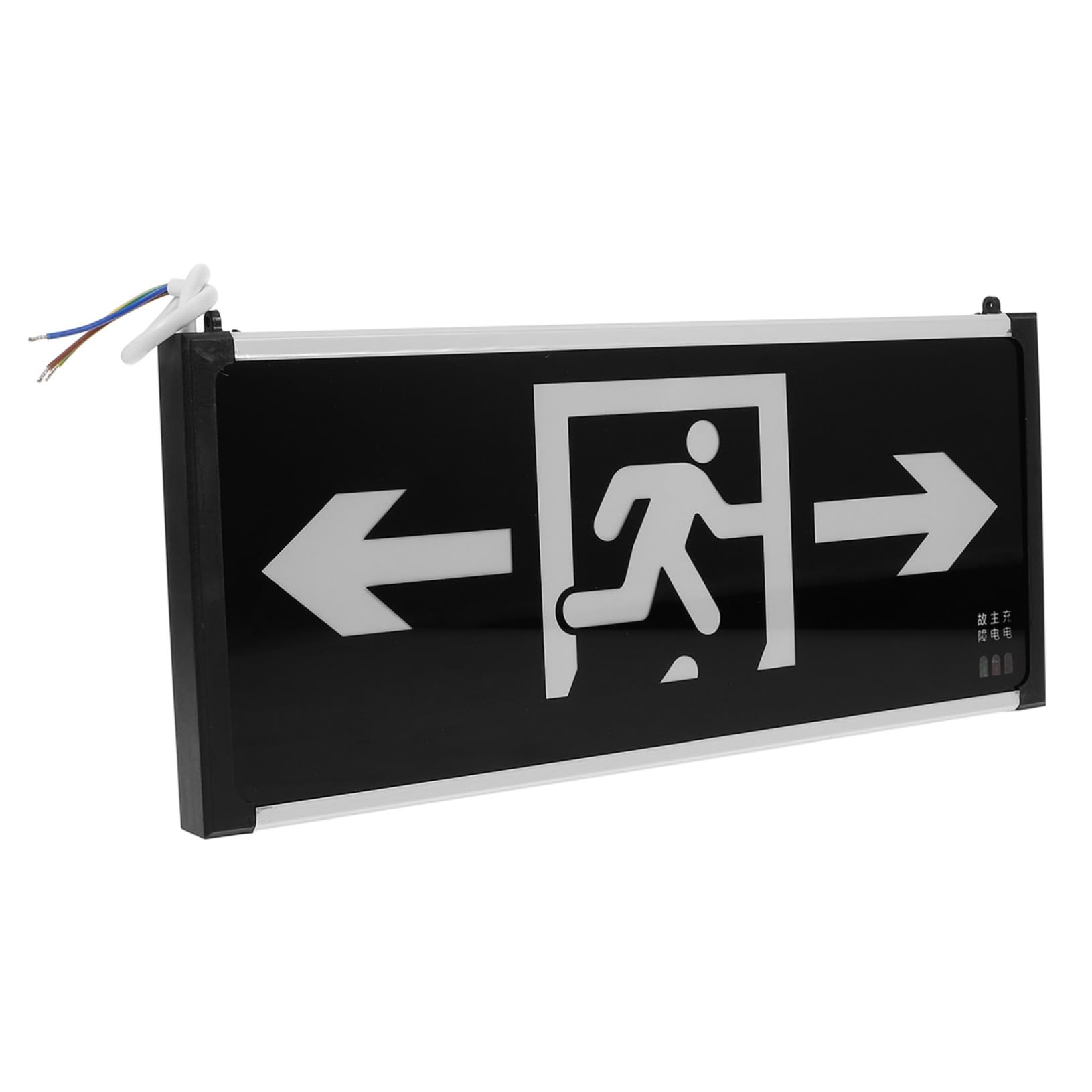 Artibetter 5piezas Señal De Salida De Emergencia Led Diseño Colgante Para Edificios Públicos y Lugares Comerciales Guía Direccional Doble Cara Fácil Instalación y Movilidad