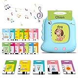 Chujayng Cartes Flash Parlantes pour Enfants 2 à 6 Ans,112 Feuilles 224 Mots, Cartes Parl...