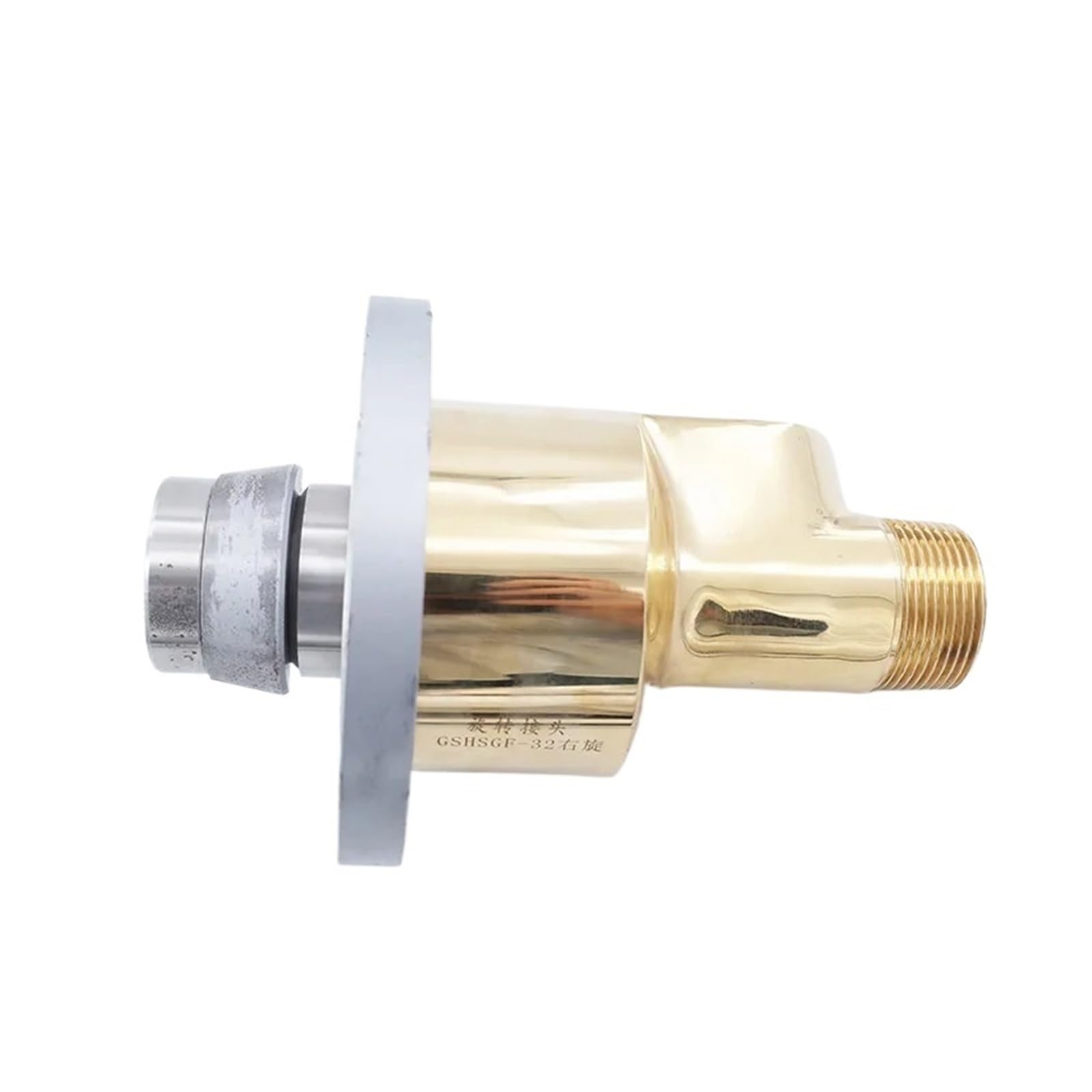 HS-GF20-8 3/4-1/4 di pollice Filettatura sinistra/destra del vapore Giunto rotante acqua calda fredda connettore rotante flangia ottone raccordo girevole in ottone (filettatura destra, acqua