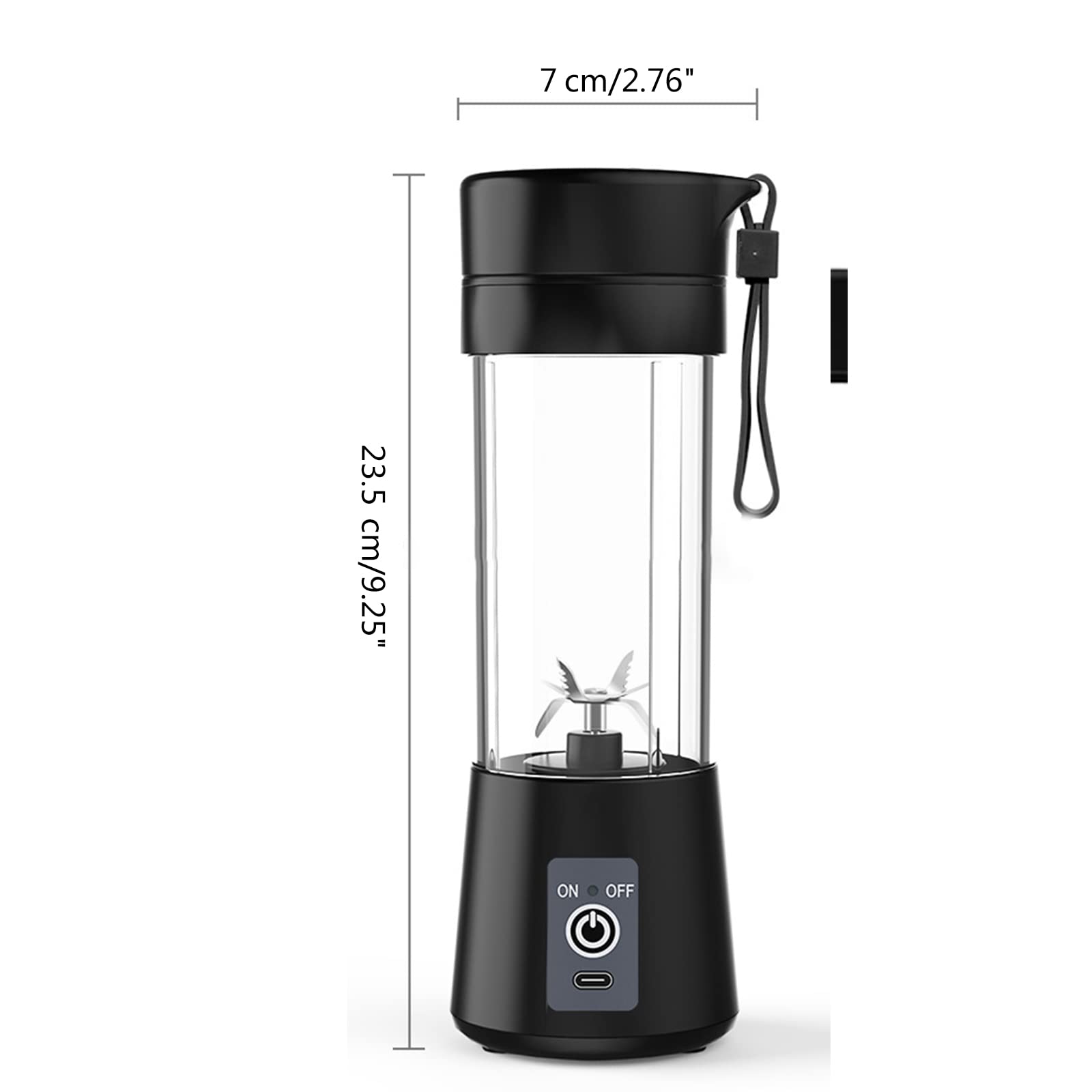Exprimidor de Frutas portátil para el hogar, exprimidor de Frutas, licuadora eléctrica USB, Recargable, exprimidor eléctrico Compacto de Viaje, exprimidor de Frutas de tamaño de Vi