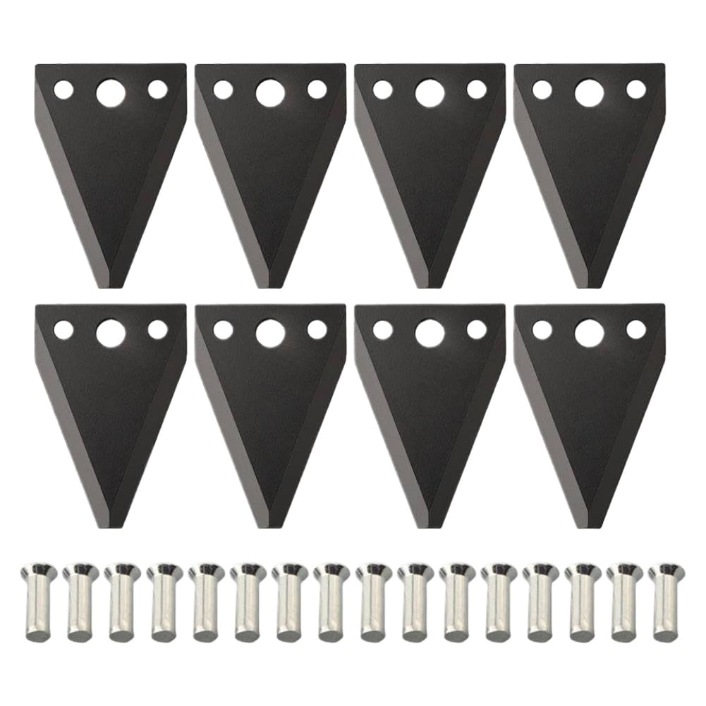 Kit Barra Falciante Falciante con 8 Coltelli E 16 Rivetti Compatibile con Trailblazer GWP406732 GWP406657