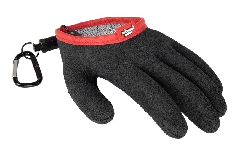 Fox Rage Landing Glove Left Size XL | Fishing Bite Proof Glove for Superior Protection and Grip when Handling Pike and Zander | Comfortable and Durable | Inc. Carabiner and Magnet | Code NTL057